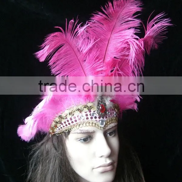 Indian Feather Headdress, Ostrich Headdress photo-2