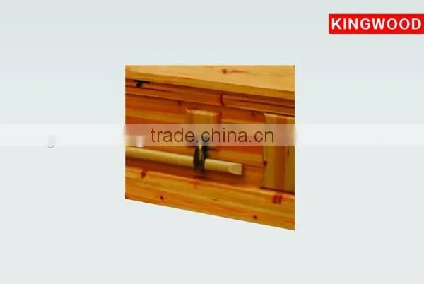 Solid Mahogany Wood Casket Full Couch Funeral Product CEDARLAND Chinese Solid Wood Casket photo-2