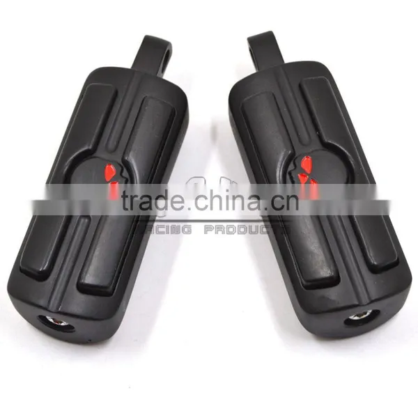 BJ-FP216-051 Billet Aluminum Foot Pegs Pedal for Serrated Harley Davidson Style photo-2