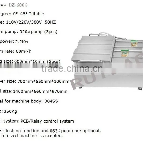 Incline Type Double Chamber Vacuum Packing Machine ,liquid Vacuum Packer,liquid Vacuum Packing Machine photo-2
