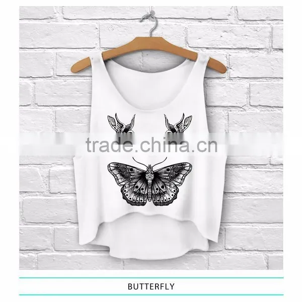 Sassyland 2015 New Arrival Fashion Sexy Custom Printed Crop Top Tank Top for Women Quality Choice photo-2