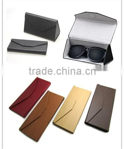 PU Leather Folding Glasses Handmade Eyeglasses Case photo-6