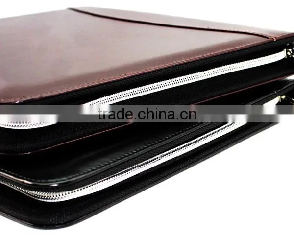 A4 Business Folder Leather/PU Fashionable Cheap Leather Portfolio/ Travel Portfolio Bulk Buy photo-2