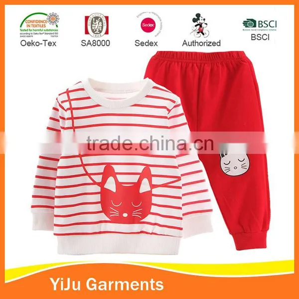 Cute Good Quality Baby Pajama Girl Pajama Sleepwear Cotton Pajama