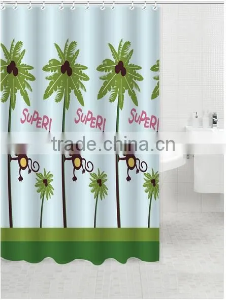 Lovely Style Drawing Cars Polyester Shower Curtain, Bath Curtain for Family photo-4
