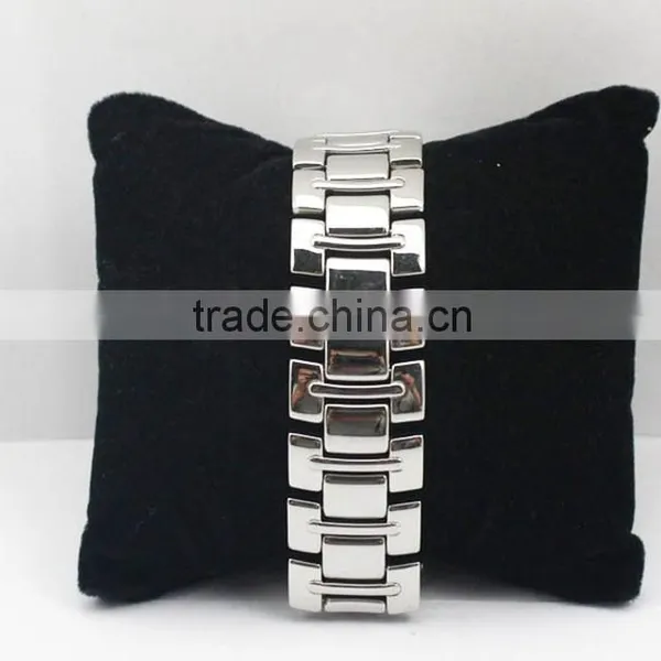 High Polish Link Chain Stainless Steel Cuff Bracelet Man photo-3