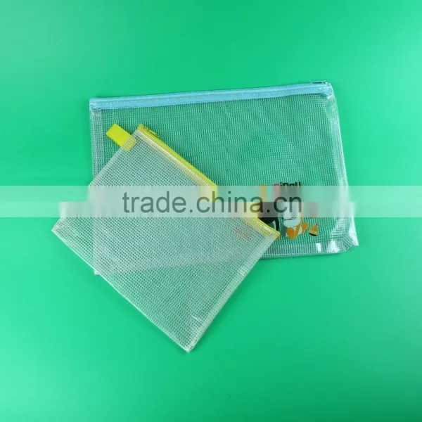 Transparent Top Sealing Zipper Pvc Bag, Slide Zip Lock Plastic Pvc Bag, Pvc School Pencil Case photo-3