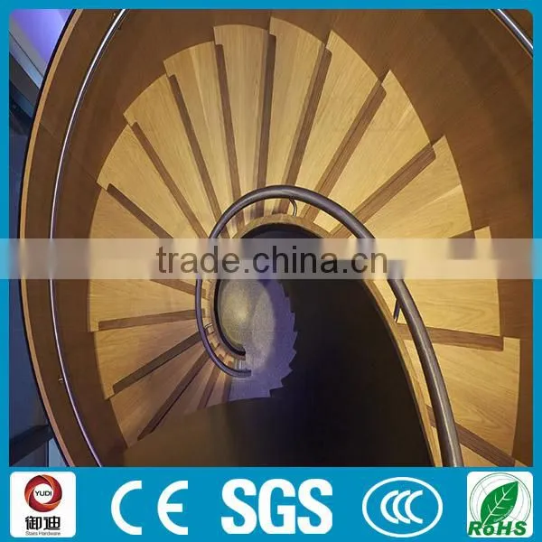 Modern Residential Steel Wood Curved Stair photo-3