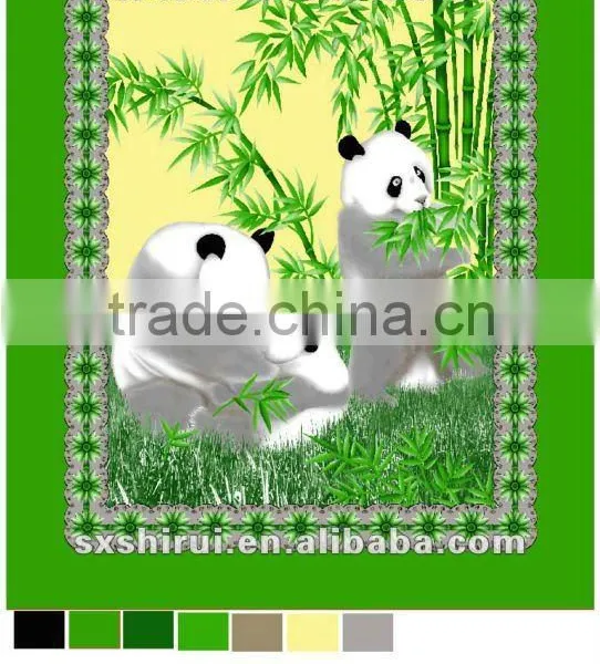 100% Polyester Animal Flat Print Double Fleece Blanket