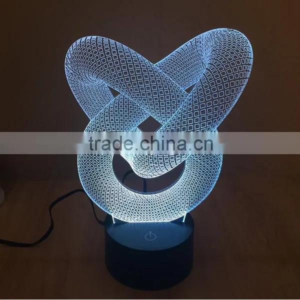 Color Changing 3D Twist Knot LED Night Lamp photo-5