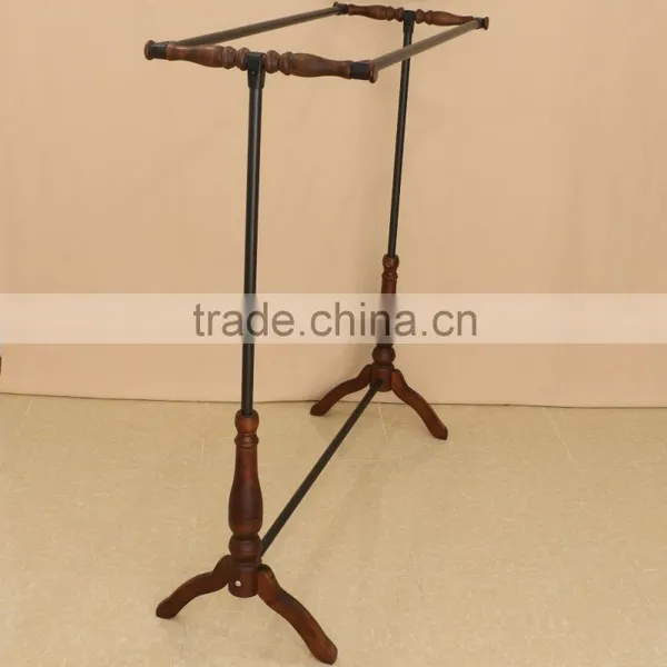 QD-F170 Wooden Clothes Hanging Drying /display Rack photo-2
