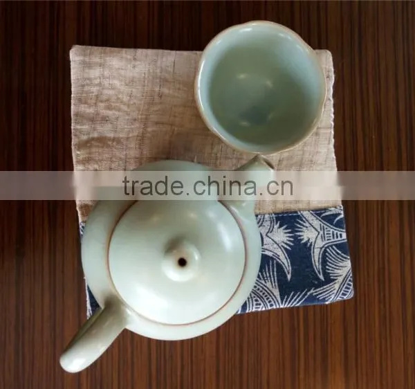 14.5*-14.5cm Ramie &Cotton Fabric Cup Coaster