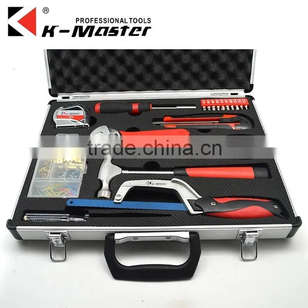 K-Mastet Factory Direct Sales 19 Pcs High Quality Household Tool Set Aluminum Alloy Tool Box photo-3