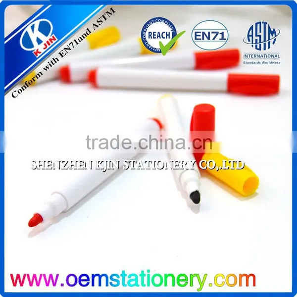 Wholesale Erasable Whiteboard Yellow and Red Color Marker Pen for School or Office