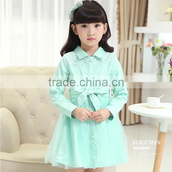 2015 Hot Sale Children Muslim Girl Dress Cotton t Shirt photo-3