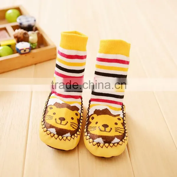 Rubber Sole Baby Sock Shoes photo-5