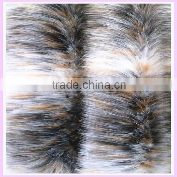 Acrylic Long Pile 30mm Fake Fur Fabric Jacquard Fabric Prices Chinchilla Fur Collar Trim China Supplier Fabric