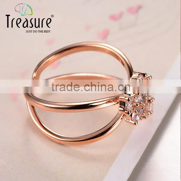 Hot Jewelry Designer Zircon Ring Crystal Silver Ring Bridal Jewelry Costume Jewelry photo-4