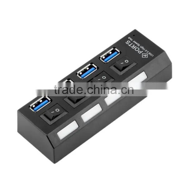 Wholesale High Speed Mini 4 Ports USB 3.0 Hub USB Port For Laptop PC Computer Laptop Peripherals Accessories Free Drop Shipping photo-3