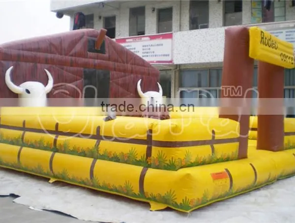 Exciting Inflatable Bull Riding Machine for Sale, Mechanical Rodeo Bull With Inflatable Mattress Quality Choice photo-2