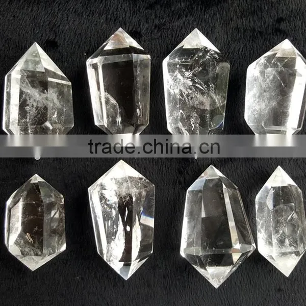 6~8cm Clear Crystal Double Terminated Points Quartz Crystal Rock photo-3