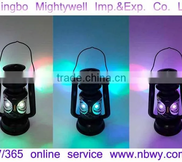 Halloween Lantern Creative Colourful LED Novelty Owl Camping Light photo-3