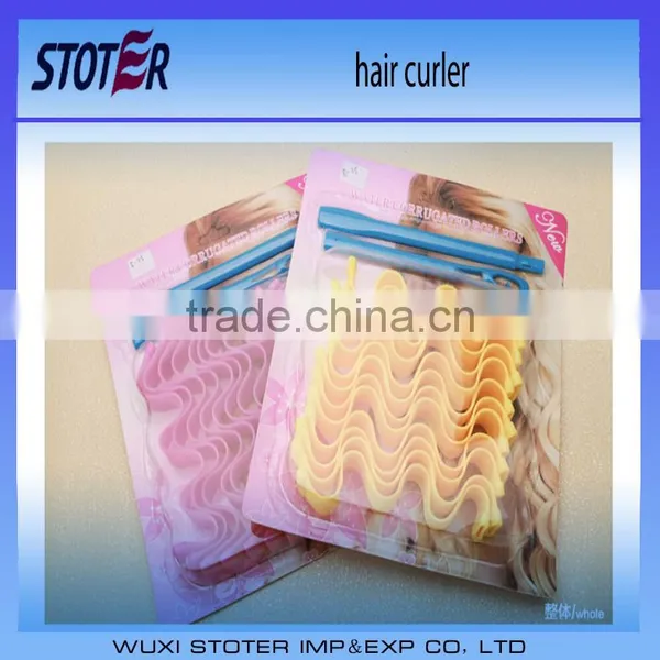 plastic Material magic hair curler
