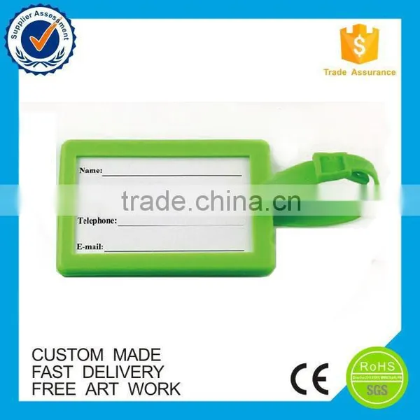 Custom Logo Rectangle Soft Pvc Golf Bag Tag photo-3