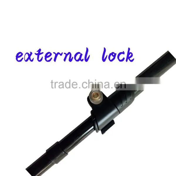 Popular Red Four Sections Carbon Fiber Telescopic Trekking Pole Nordic Walking Stick photo-4