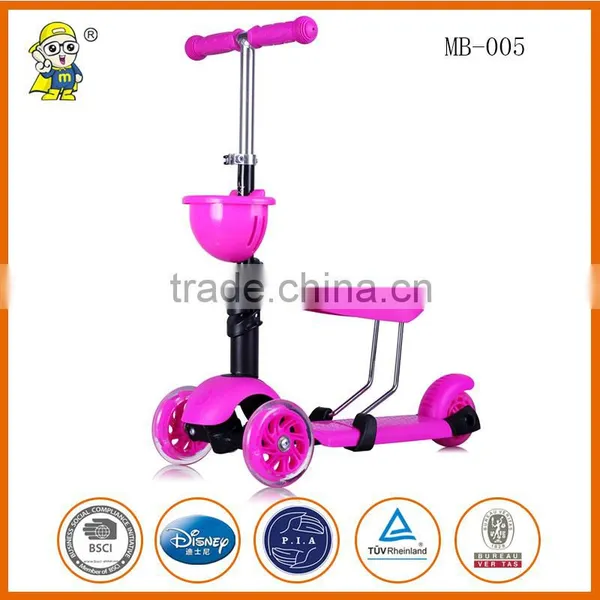 3 in 1 MB-005 Kids Kick Scooter 2 Wheel Pro Adults Balance Mobility Child Scooter 3 Wheel