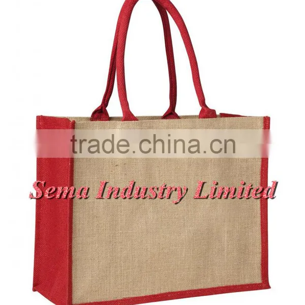 Personalised Jute Shoulder Bags and Burlap Sack for Wholesale photo-5