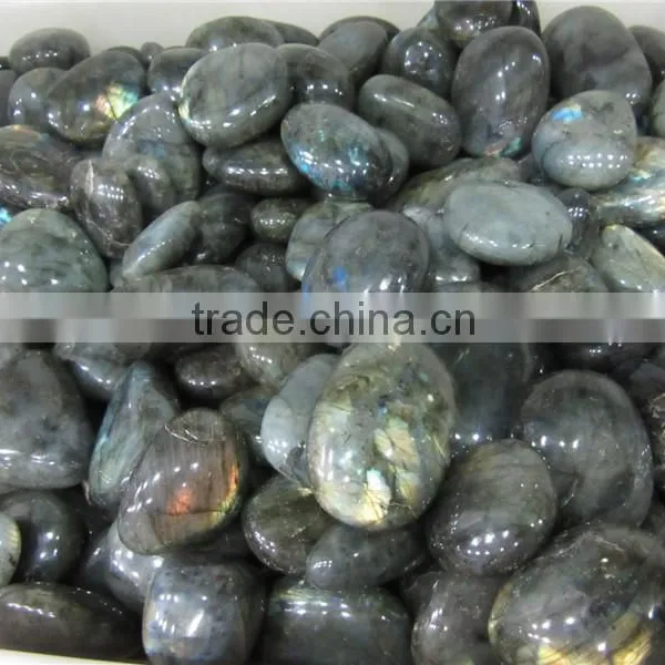 New Arrival Customed Blue Labradorite Quartz Crystal Eggs Natural Rough Crystal photo-2