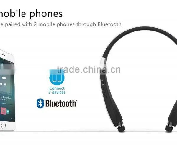 2016 High Quality Unique Stereo Bluetooth Wireless Headphone Wth 300mah photo-2