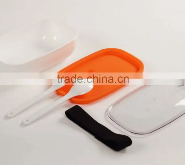BPA Free Plastic Lunch Box With Silicone Inner Lid for Children photo-3