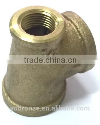 New Products Taiwan 1x3/4 Inch Pipe Brass Fittings Reducing Tee photo-2