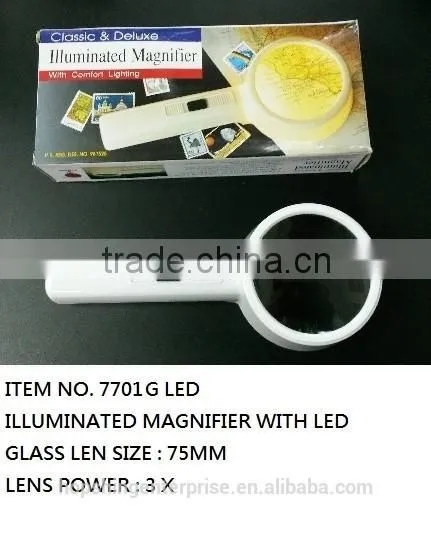ILLUMINATED MAGNIFIER WITH LED