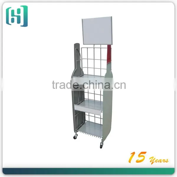 NEW Wire Floor Liquor Bottle Display Rack HXS-1355 photo-3