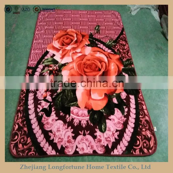Manufactory Walmart China Home Textile Wholesale Satin Adult Blanket photo-2