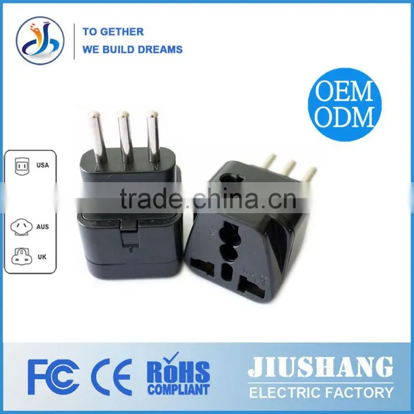 Italy Plug Male to US EU Female Socket Universal Adapter photo-2