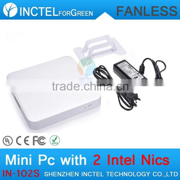Directx11 Fanless Mini pc Small Desktop Tiny Computer With Intel Celeron C1037U 1.8Ghz 2 LAN USB 3.0 TF SD Card 2G RAM 80G HDD photo-5