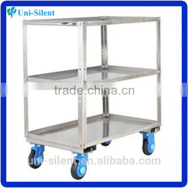 300kg Stainless Steel 3 Shelf Medical Trolley US/ST300-T3