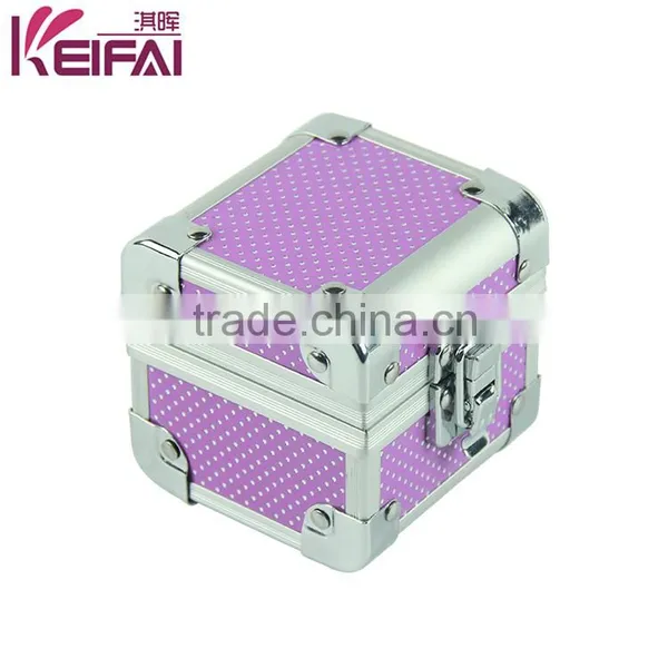 Pvc Purple Color Small Dots Pattern Empty Boxes Watch Gift Box photo-3