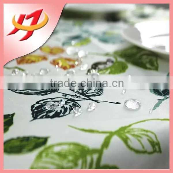 Polyester Waterproof Printed Bamboo Fabric for Tablecloth photo-4