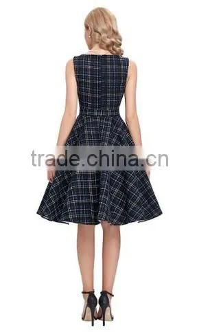 Sleeveless Cotton Vintage Swing Dress photo-5