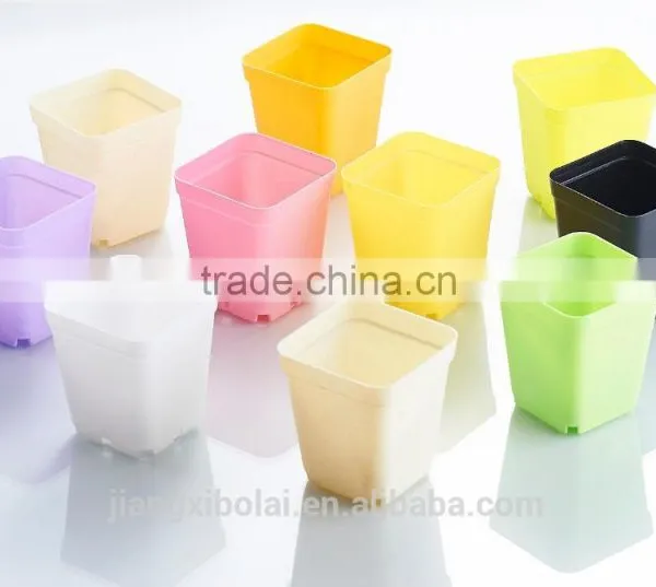 Garden Flower Pot,various Size Plastic Flower Pot ,colorful Square Flower Pots photo-4