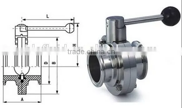Pneumatic Butterfly Valve,wenzhou Stainless Steel Check Valve,ss316 Sanitary Butterfly Valve photo-4