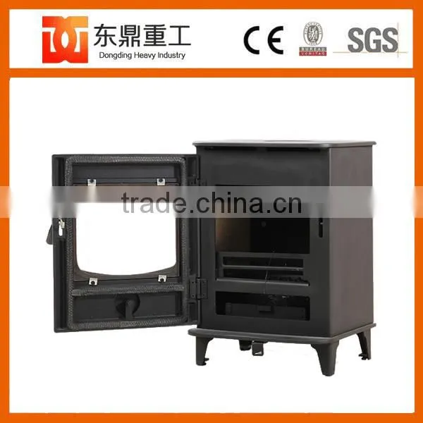 Artificial Freestanding Wooden Fireplace/wood Fireplace With Swivel Casters GR908 photo-4