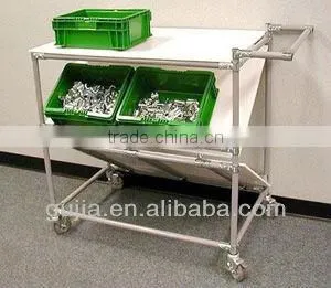DIY Industrial Light Handcart by Steel Pipe/pipe Metal Joints/plank photo-2