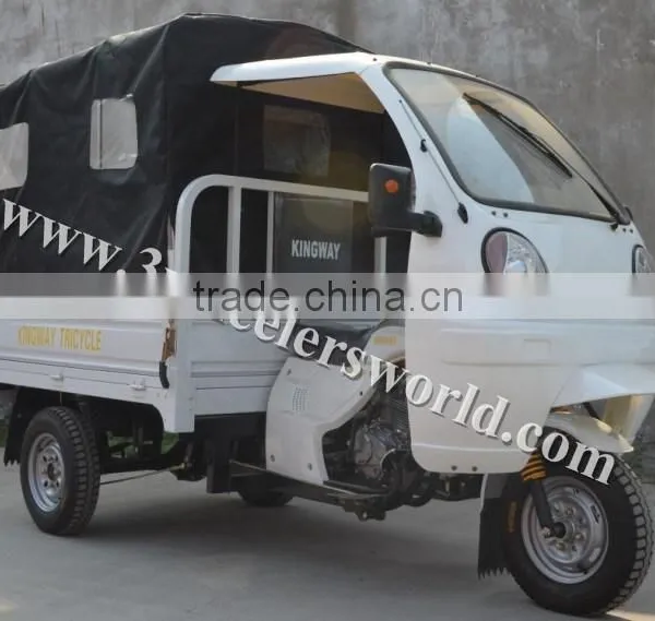 Chinese Three Wheel Adult Gasoline Moped Cabin Cargo Tricycles photo-6