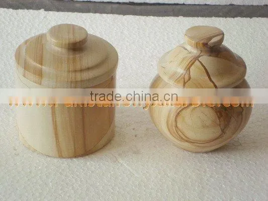 UNIQUE MARBLE CANDY JARS POTS HANDICRAFTS photo-4